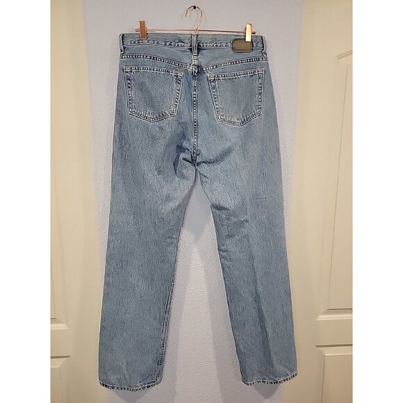Vintage Y2K Gap Relaxed Fit Baggy Jeans Mens 35x34 Blue Denim Medium Wash - Picture 5 of 7
